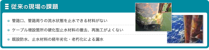 被覆防食の従来の課題